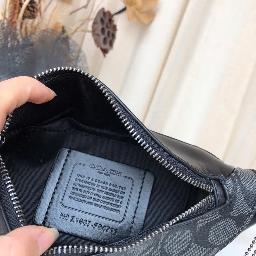 Coach Men's Mini Waist Bag, Versatile as a Chest Bag