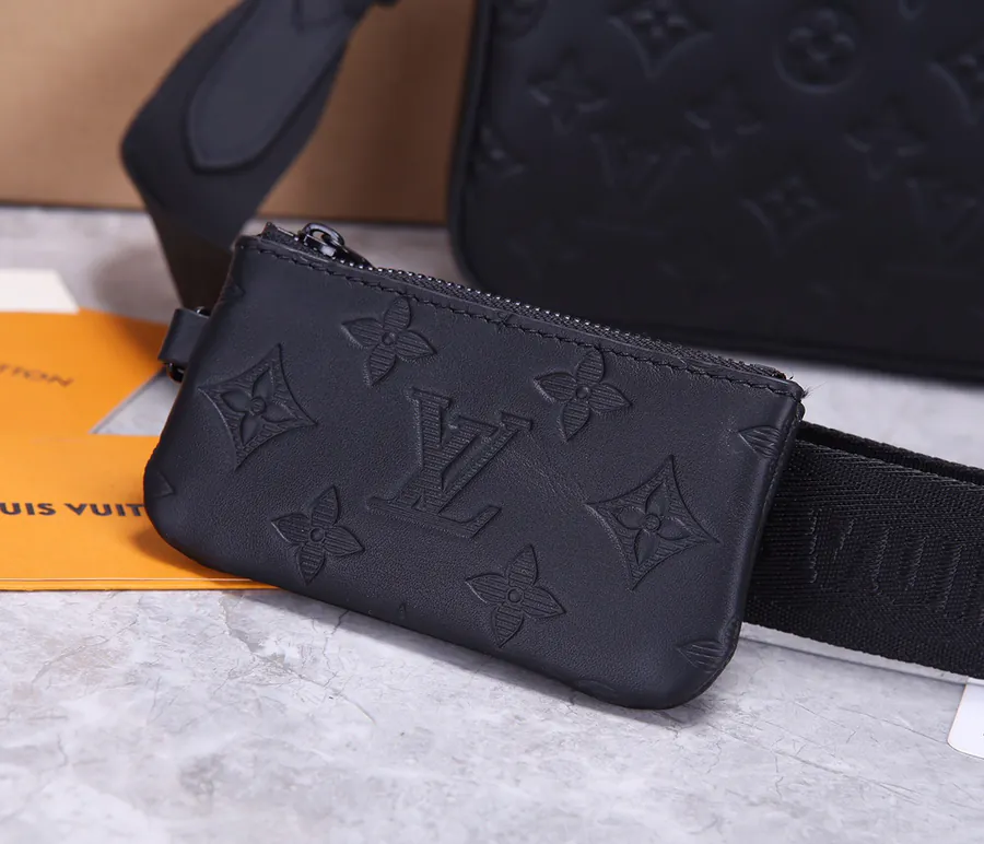 New Arrivals M69827 Full Leather Pressed DUO Messenger Bag