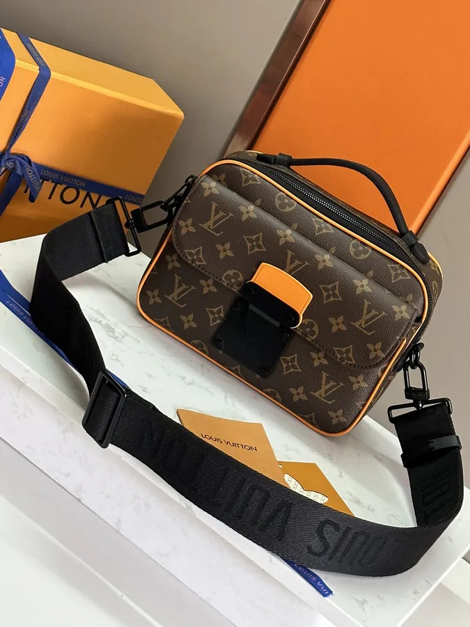 M46688 Monogram Yellow Calfskin Messenger Bag