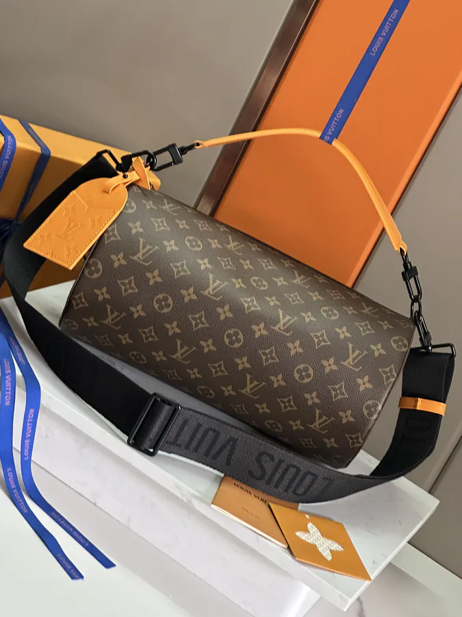 Original Monogram Macassar Soft Polochon Tote with Leather Handles