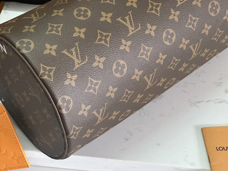 Original Monogram Macassar Soft Polochon Tote with Leather Handles