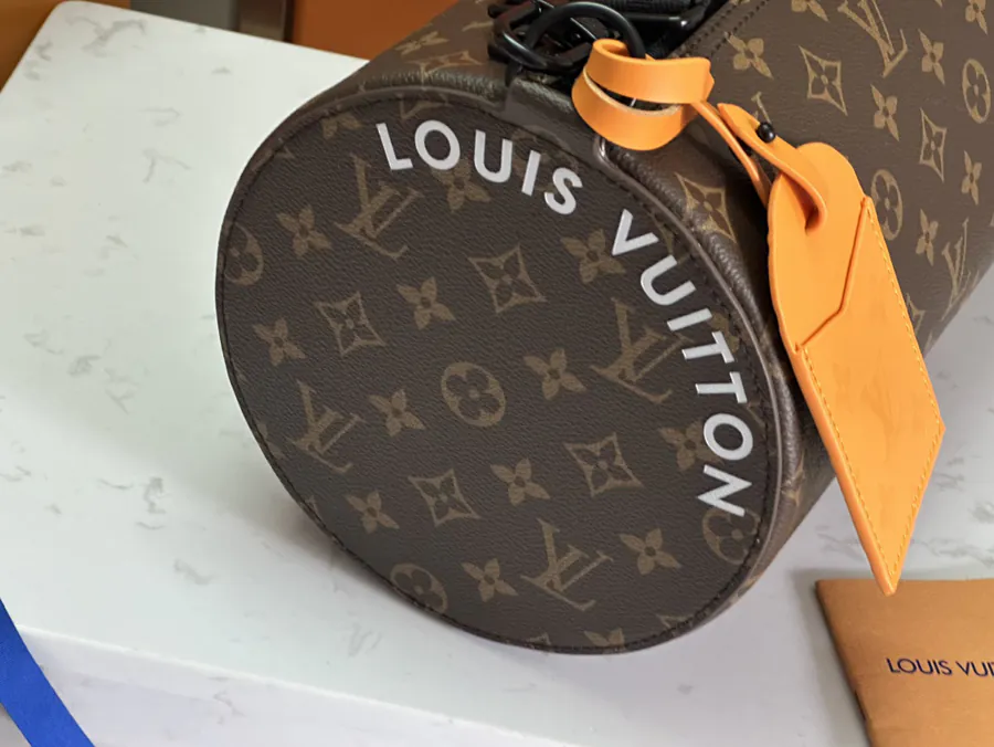 Original Monogram Macassar Soft Polochon Tote with Leather Handles