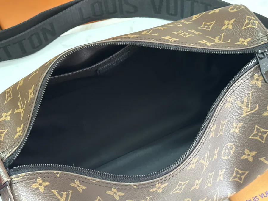 Original Monogram Macassar Soft Polochon Tote with Leather Handles