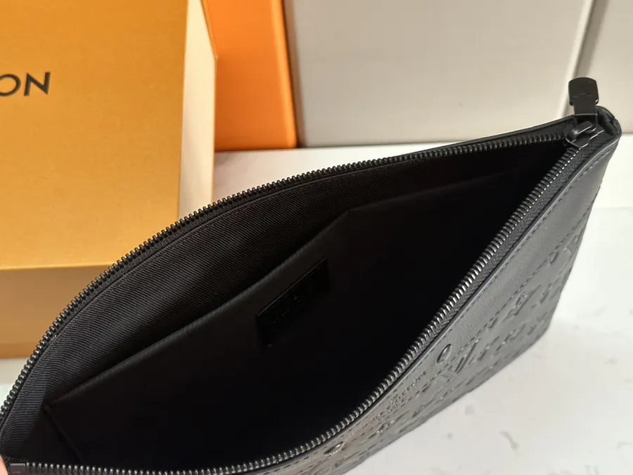 Top Original M81570 Black Pochette To Go Handbag with Monogram Shadow Texture