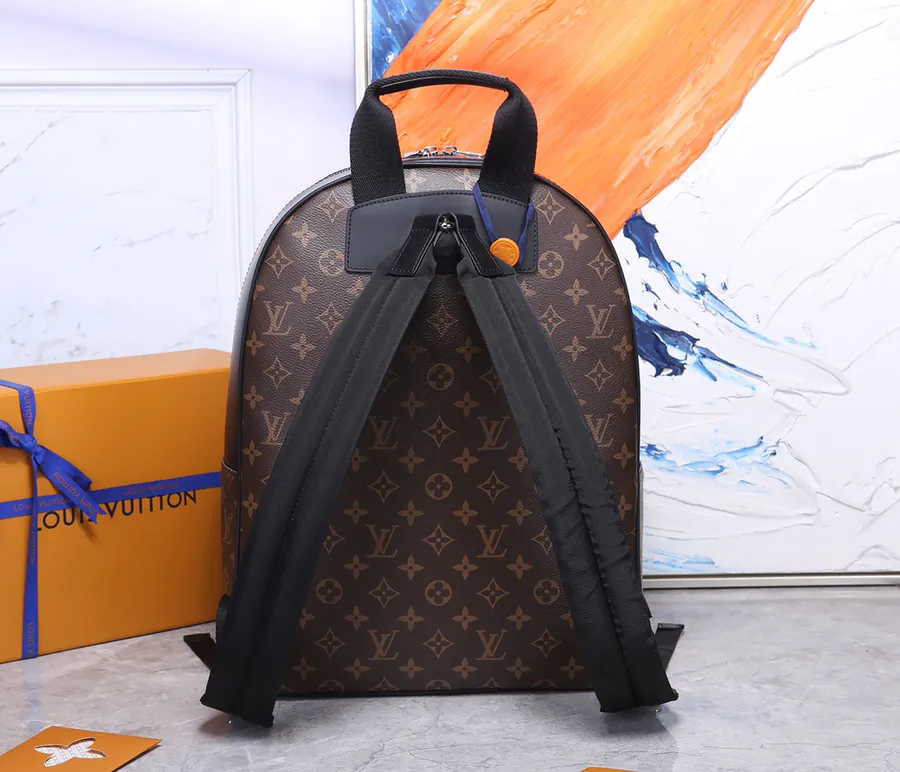 Josh Canvas Backpack with Leather Trim Classic Design