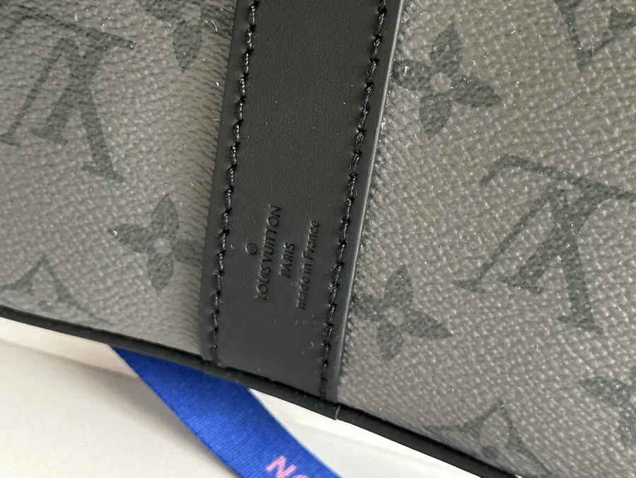 Keepall Bandoulière 35 Handbag with Monogram Eclipse Coated Canvas and Leather Trim