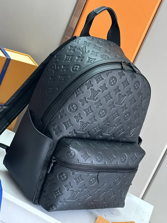 Discovery Backpack with Monogram Grained Calfskin