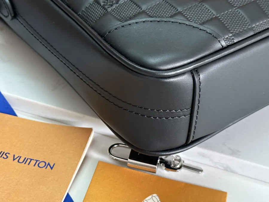 Voyage Small Briefcase in Damier Infini Calfskin