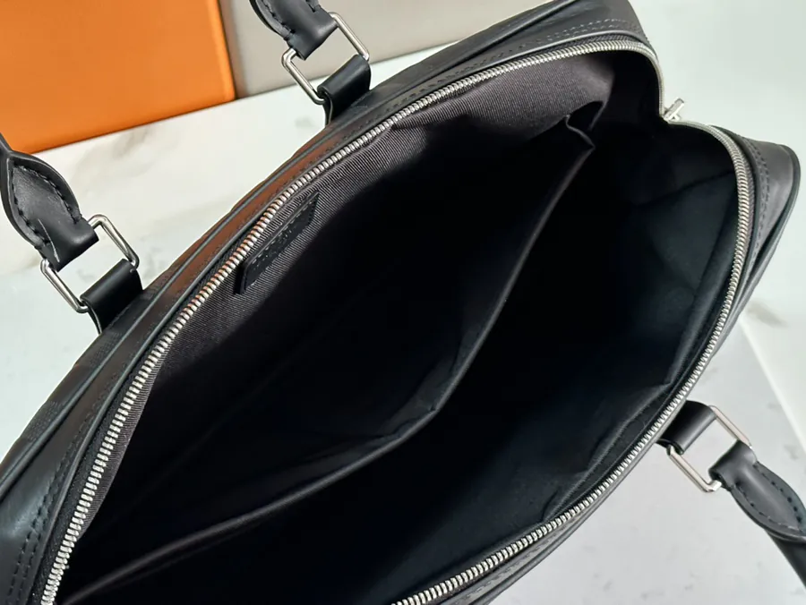 Voyage Small Briefcase in Damier Infini Calfskin