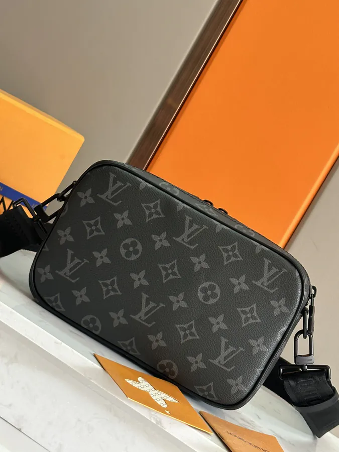 Alpha Mail Bag in Monogram Eclipse Canvas