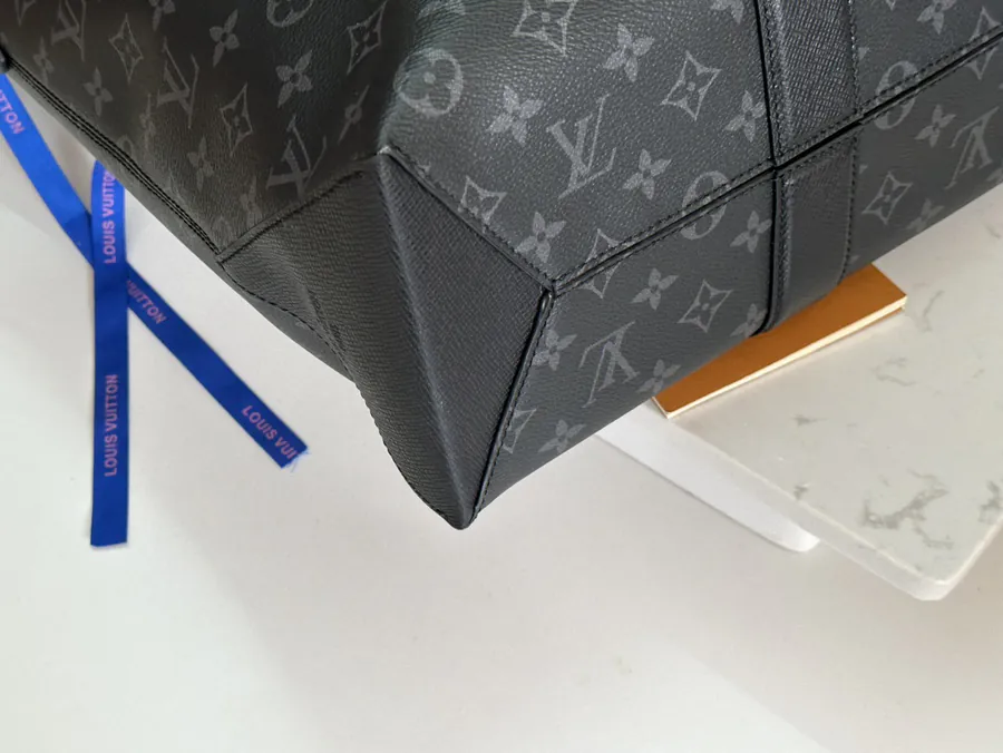 Weekend Tote Handbag in Monogram Canvas and Taïga Leather