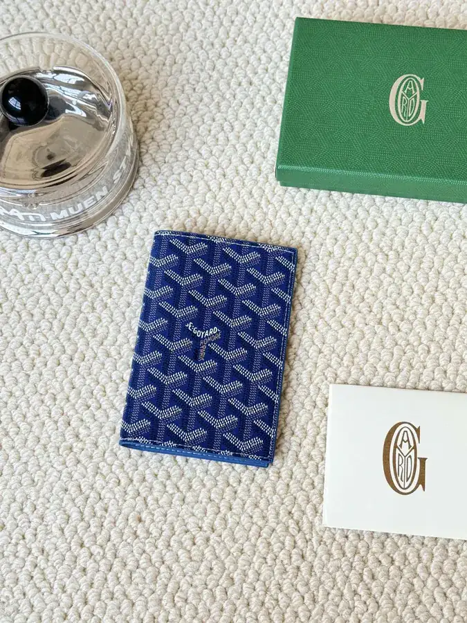 Goyard Passport Holder Goyardine Canvas & Vauzelles Calfskin