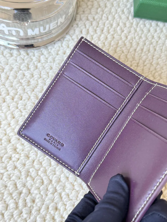 Goyard Goyardine Canvas & Vauzelles Calfskin Wallet