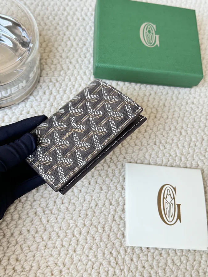 Goyard Goyardine Canvas & Vauzelles Calfskin Wallet