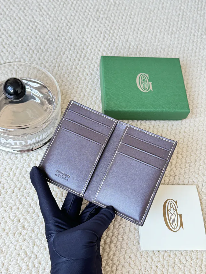 Goyard Goyardine Canvas & Vauzelles Calfskin Wallet