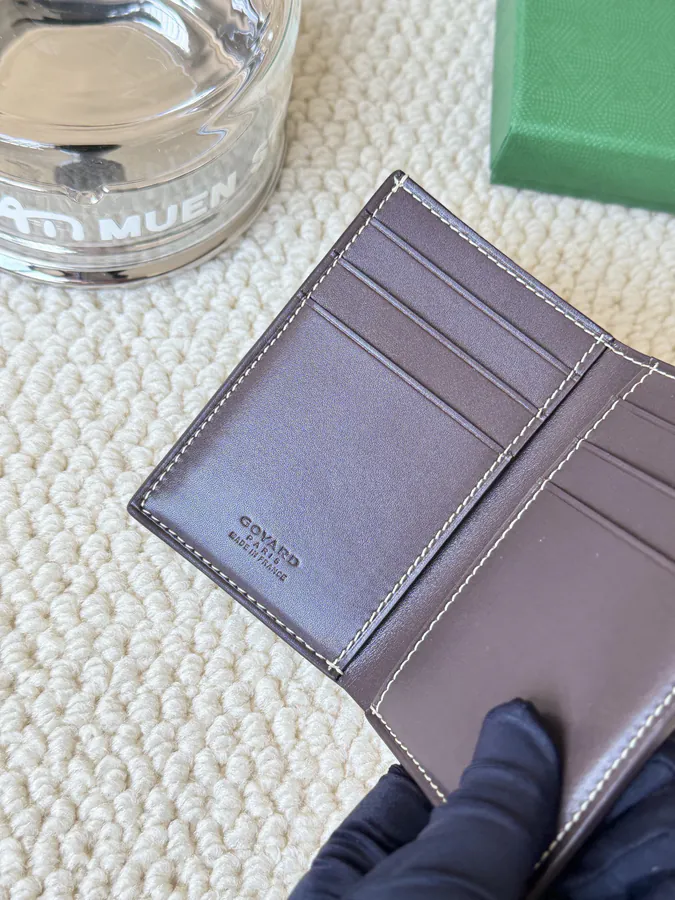 Goyard Goyardine Canvas & Vauzelles Calfskin Wallet