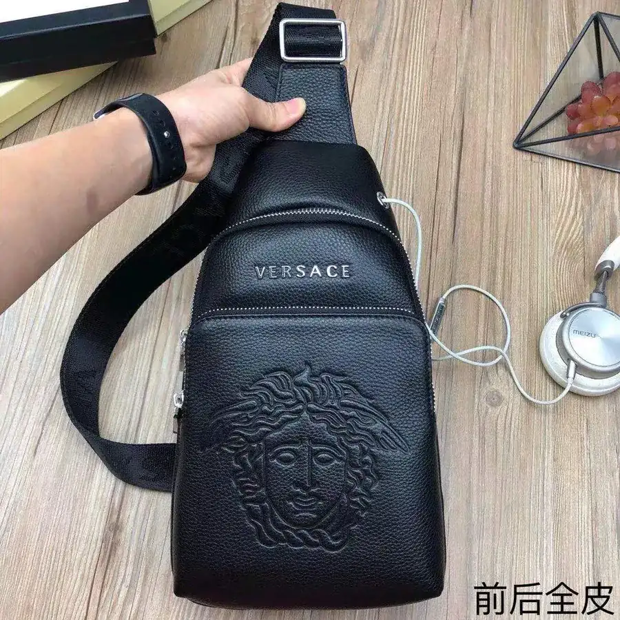 Versace Trendy Bucket Bag in Premium Leather