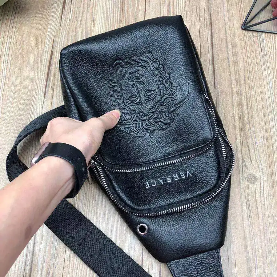 Versace Trendy Bucket Bag in Premium Leather