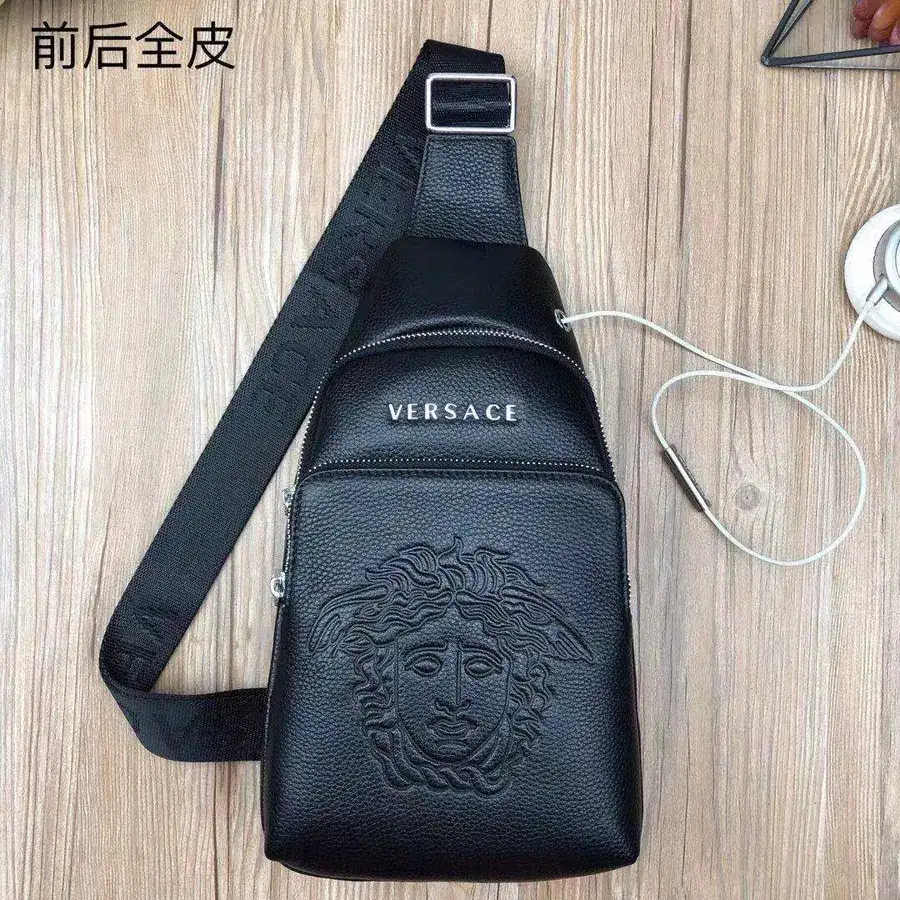 Versace Trendy Bucket Bag in Premium Leather