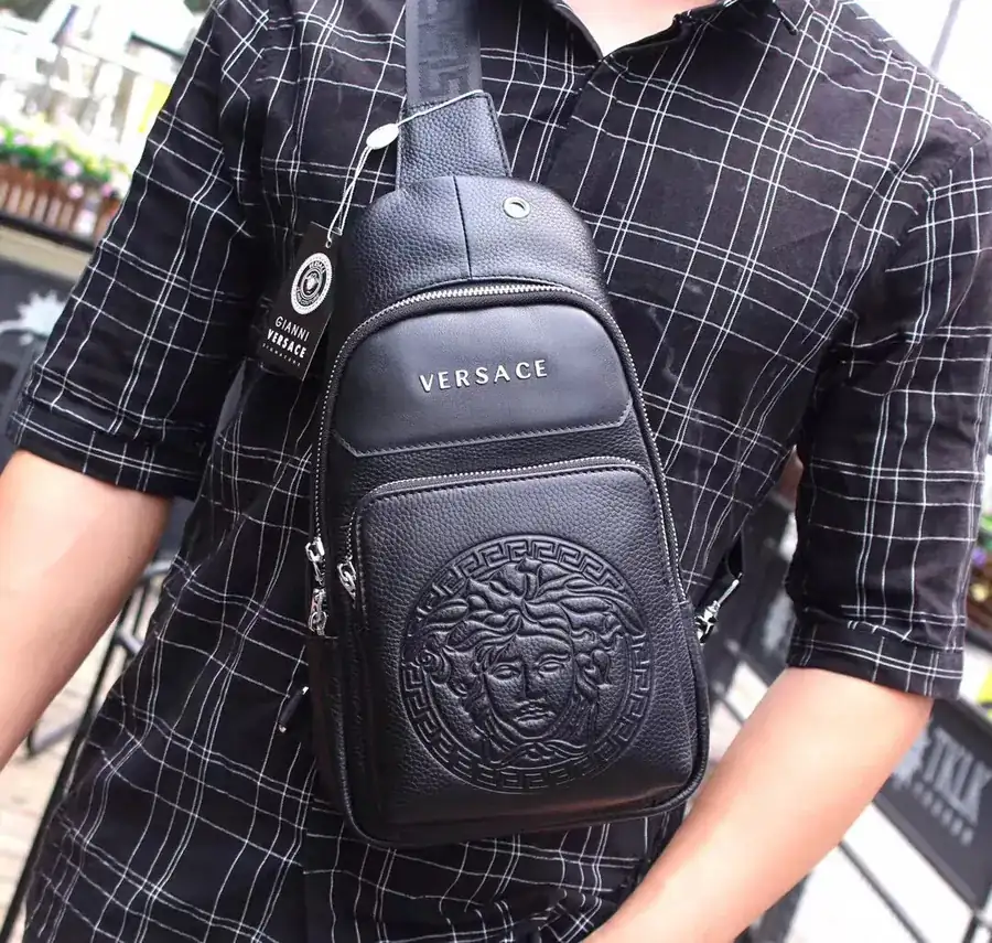 Versace Bucket Bag in Premium Full Grain Calfskin