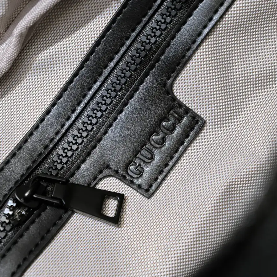 Gucci New Crossbody Bag with Premium Leather and Water Resistant Oxford Fabric