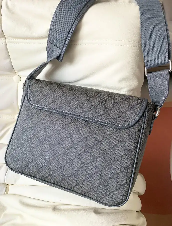 Gucci New Crossbody Bag Premium Calfskin and PVC Pattern