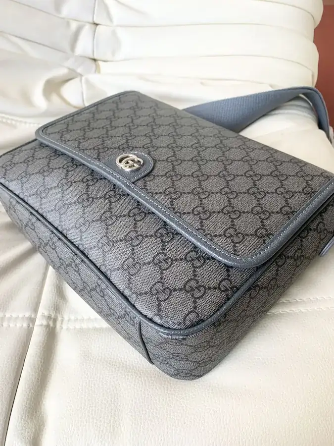 Gucci New Crossbody Bag Premium Calfskin and PVC Pattern