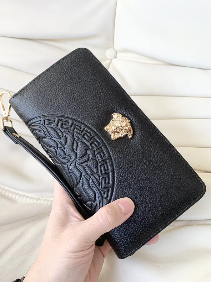 Versace Wallet with Vasacchi Grain, Business & Leisure Style