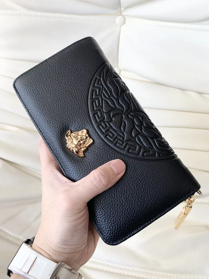 Versace Wallet with Vasacchi Grain, Business & Leisure Style