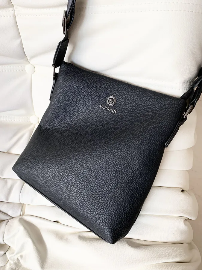Versace 230 New Men's Briefcase Premium Leather Handbag