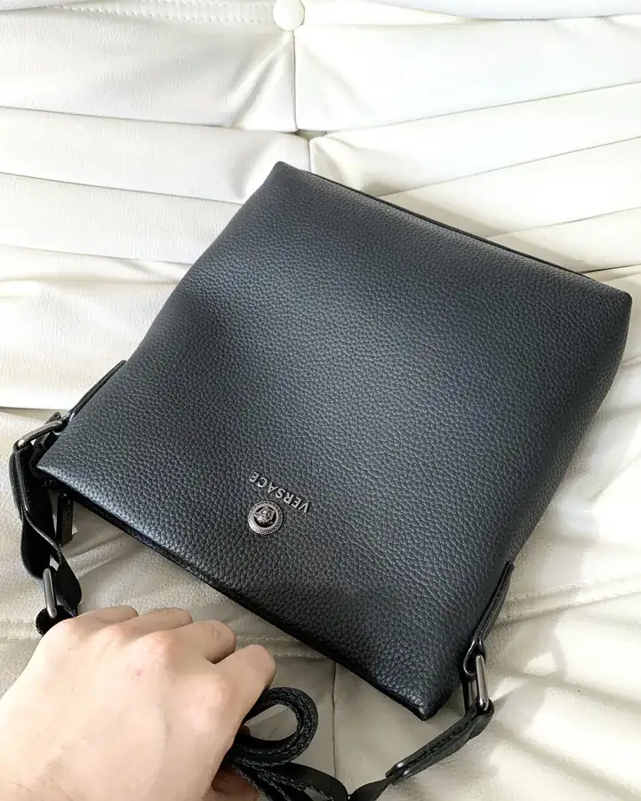 Versace 230 New Men's Briefcase Premium Leather Handbag