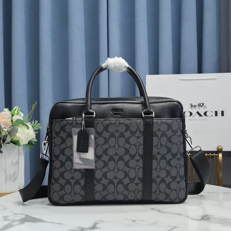 New 240 Celine Traditional Single Zip Briefcase for Men