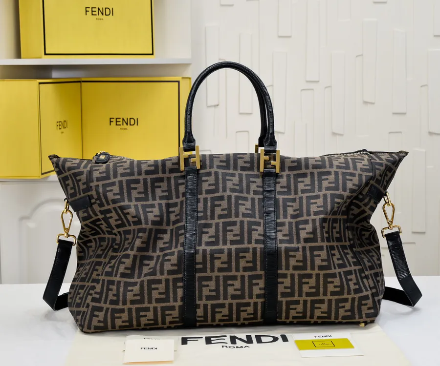 FEND1 Vintage Travel Tote Bag