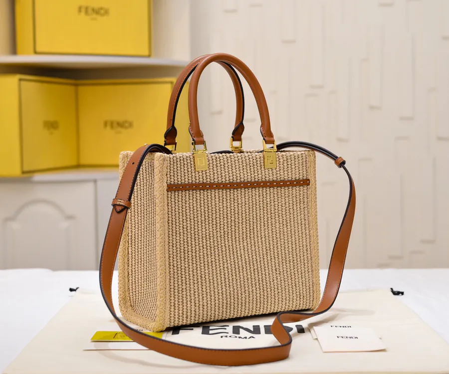 Sunshine Tote Bag Medium Size, Grass Basket Shopping Bag