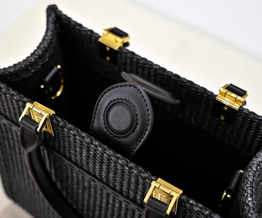 Sunshine Tote Bag Summer Straw Shopping Bag
