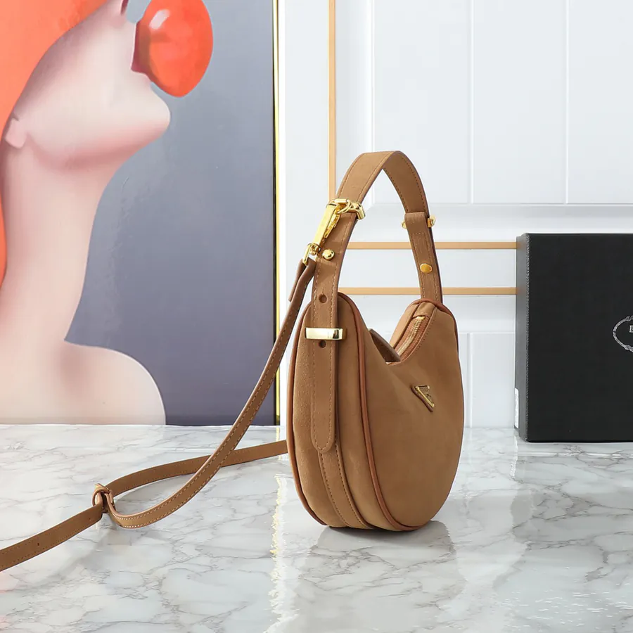 New Moon Handbag in 1BC194 Faux Suede