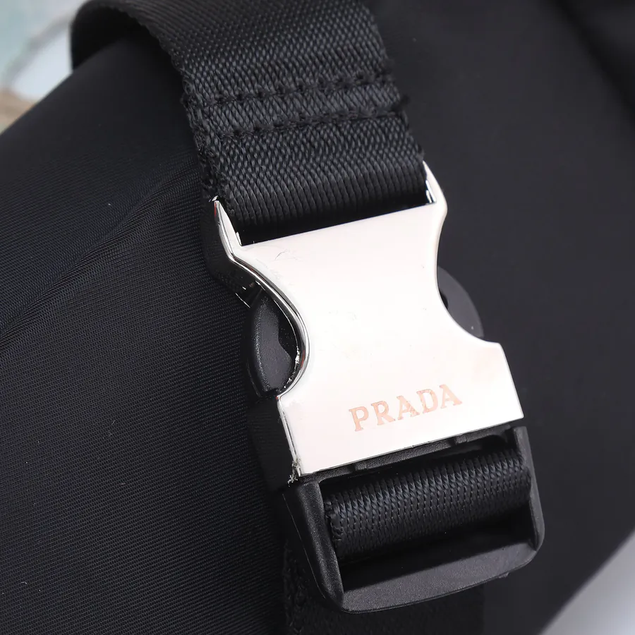 Ad and Pd Collaboration Waist Bag with Saffiano Leather and Re Nylon