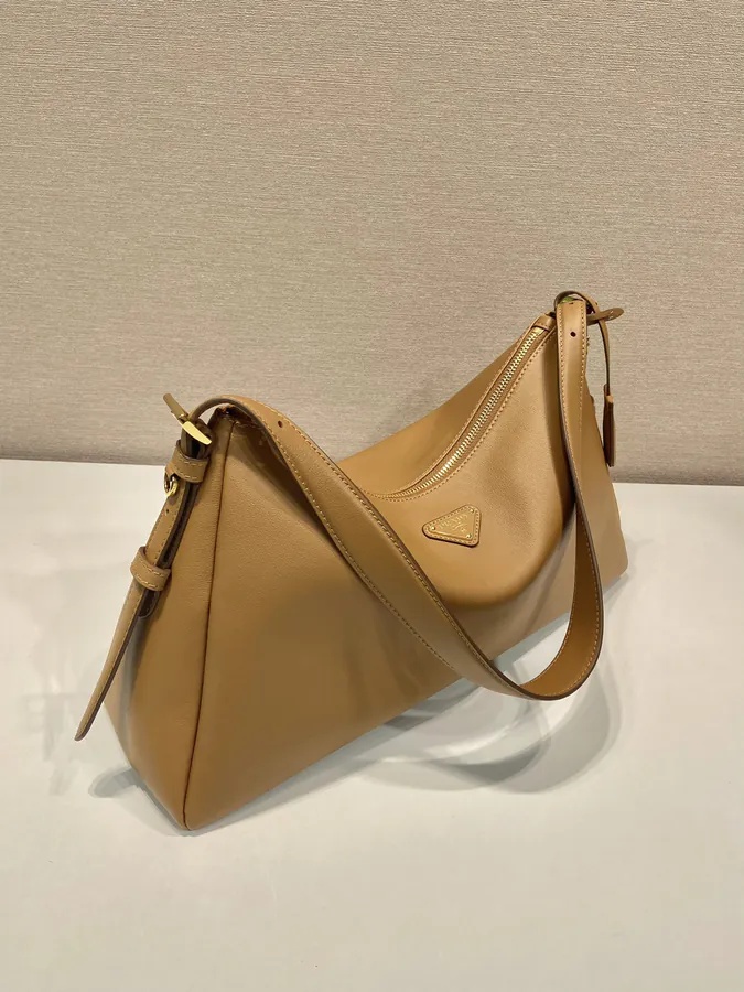 Aimee Hobo Crossbody Bag Simple Design, Premium Calfskin