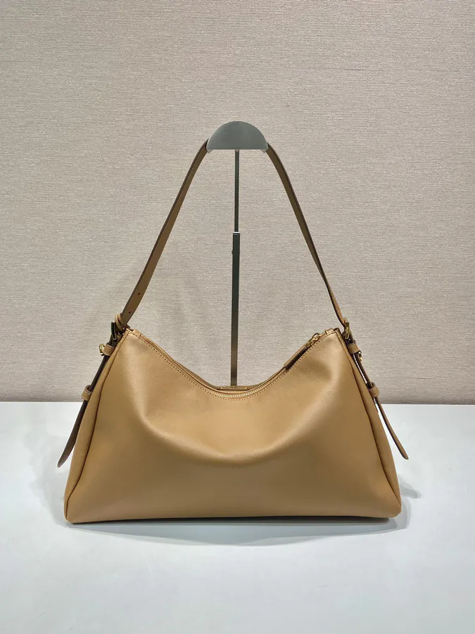 Aimee Hobo Crossbody Bag Simple Design, Premium Calfskin
