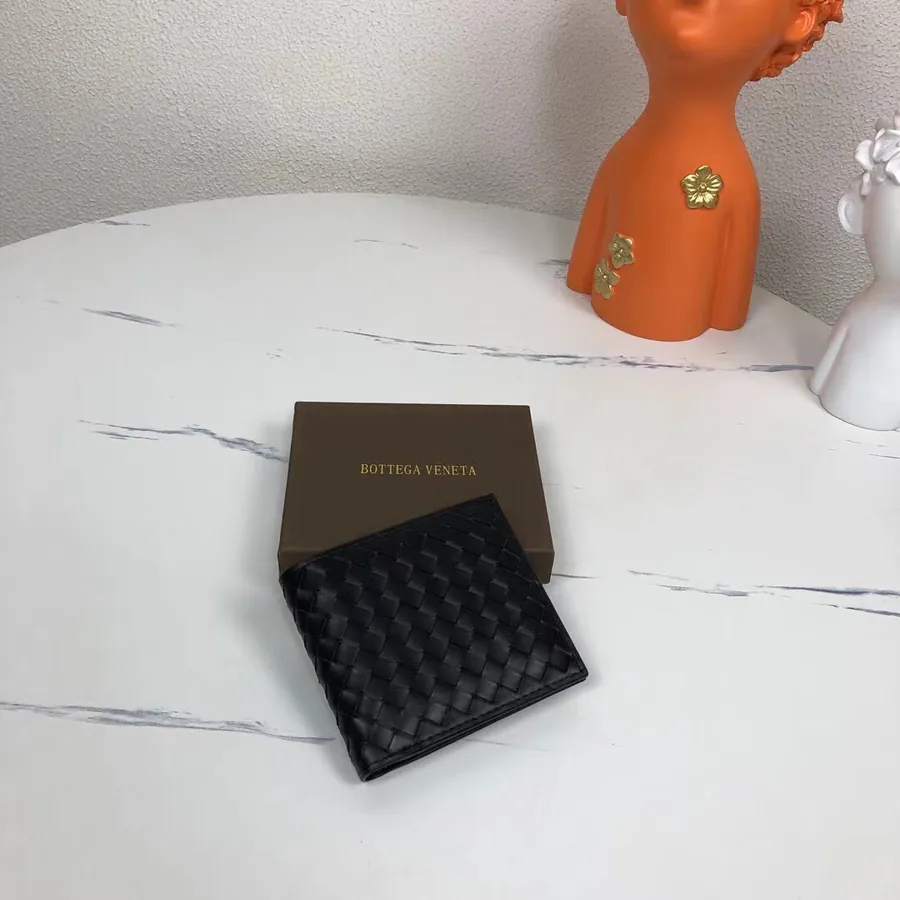 180 Bv Handwoven Wallet in Black