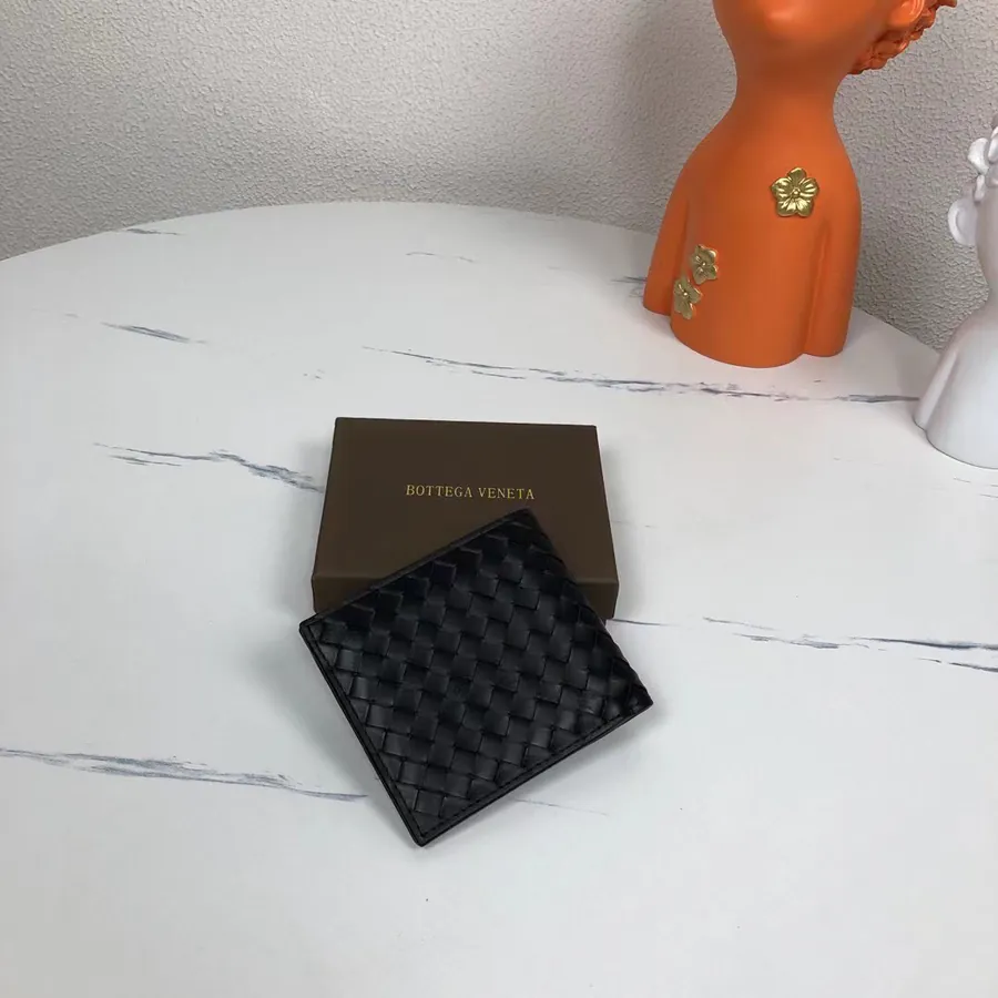 180 Bv Handwoven Wallet in Black