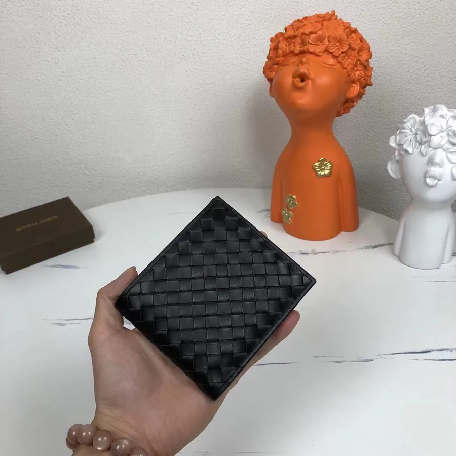 180 Bv Handwoven Wallet in Black
