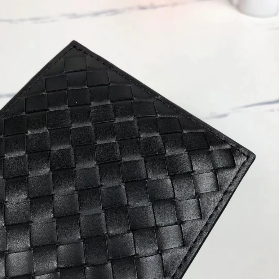 180 Bv Handwoven Wallet in Black
