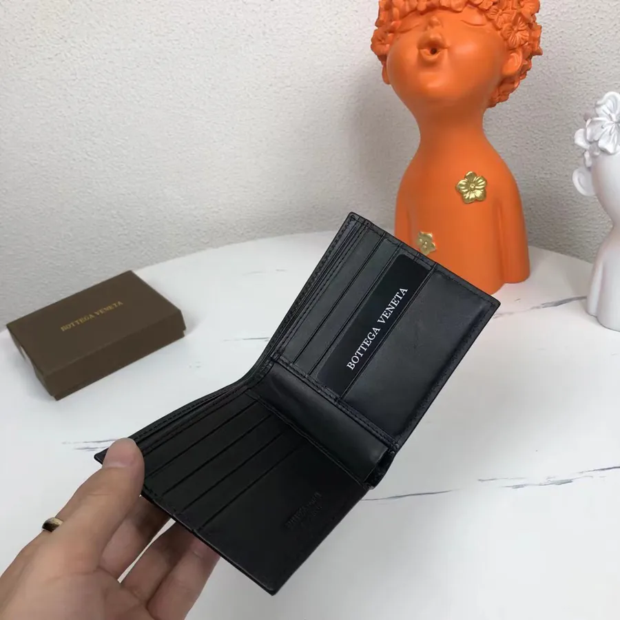 180 Bv Handwoven Wallet in Black