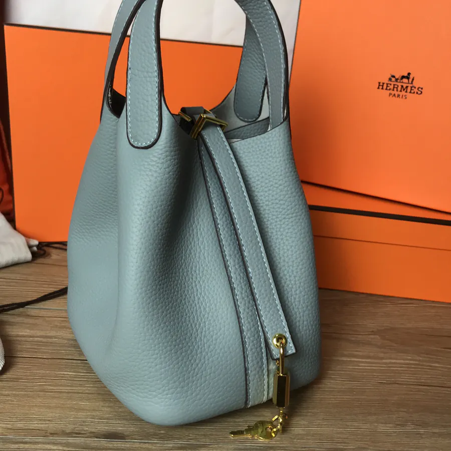 Hermes Picotin Lock in Grained Calfskin, Two Sizes