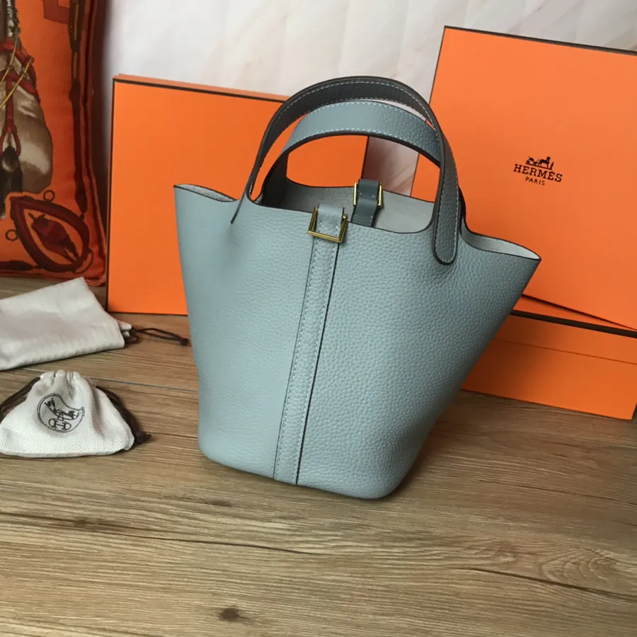Hermes Picotin Lock in Grained Calfskin, Two Sizes