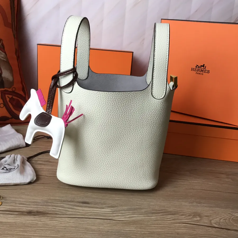 Hermes Picotin Lock in Grained Calfskin, Two Sizes
