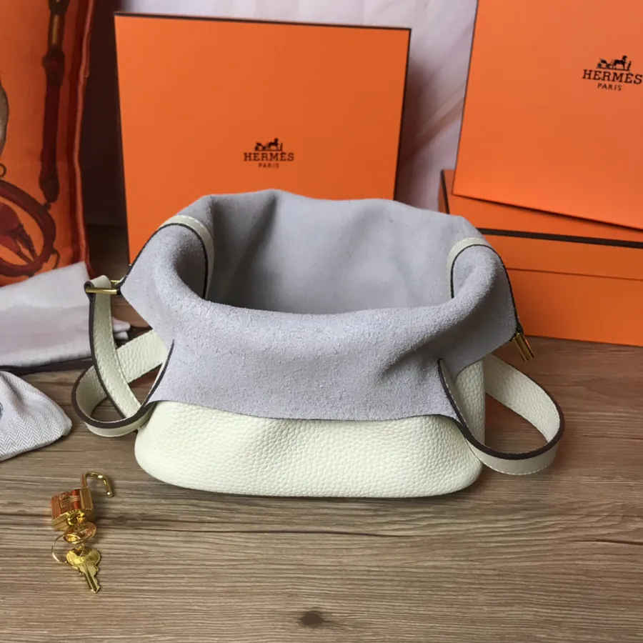 Hermes Picotin Lock in Grained Calfskin, Two Sizes