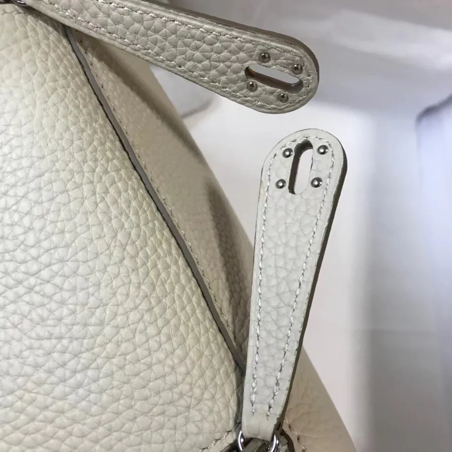 Mini Lindy Togo Bag in Top Grain Calfskin with Silver Clasp