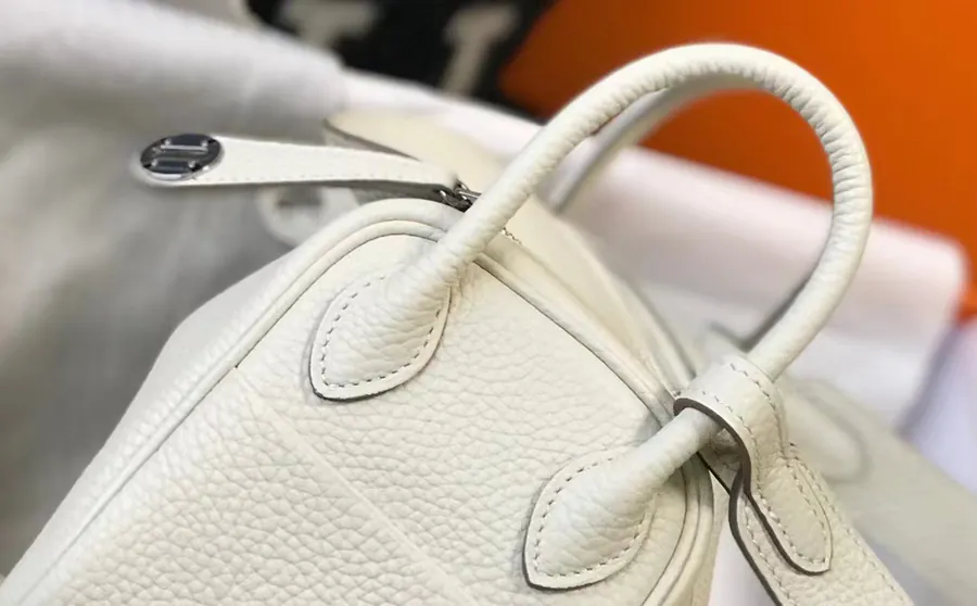 Mini Lindy Togo Bag in Top Grain Calfskin with Silver Clasp